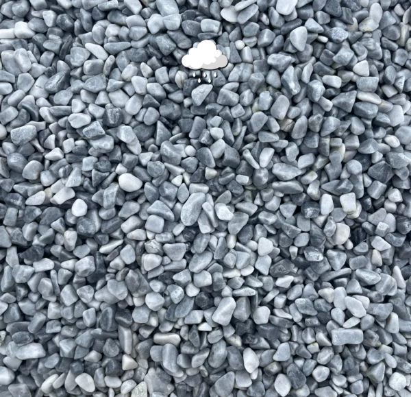 Galet gris bleuté