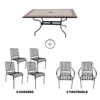 Table rectangulaire Mozaik avec chaises