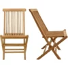 Chaises pliantes en teck DENPASAR (lot de 2)