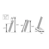 Echelle simple 10 échelons 3m75 en aluminium Hailo HobbyStep
