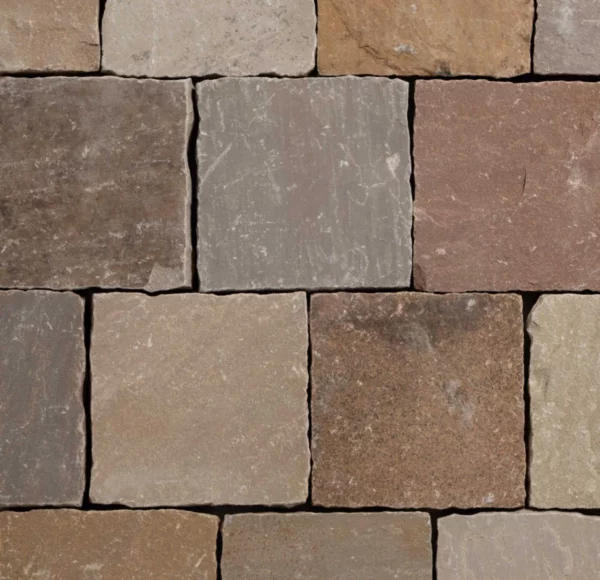 Pavé Kandla Multicolore – 14 x 14 x 1,5-2 cm
