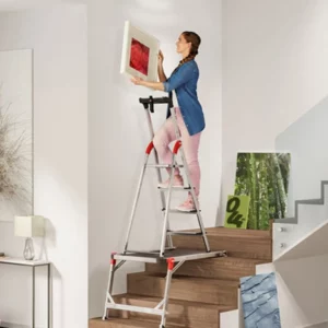 Plateforme de travail escalier Hailo TP1 aluminium